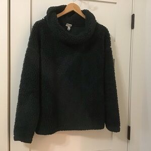 A New Day Sherpa Cowl Neck Sweater – Women’s Large